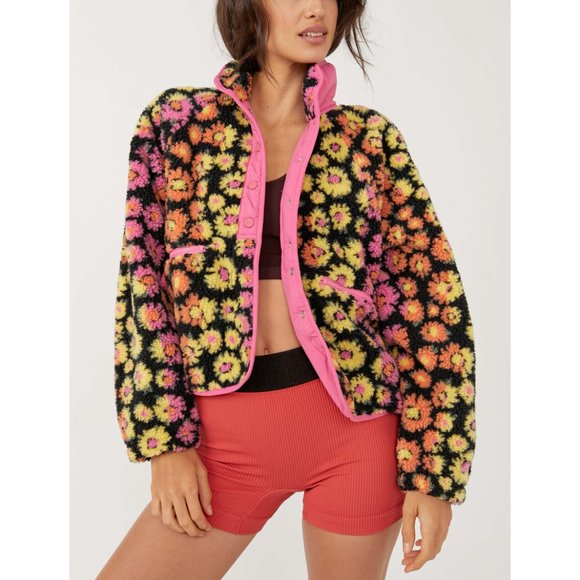 Free People Jackets & Blazers - 🎉LAST CHANCE🎉 NWT FP Movement Rocky Ridge Jacket / Pink Daisy Floral